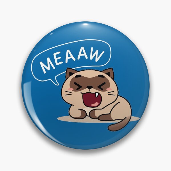 Item preview, MEAW! Meowing Yawning Cat designed and sold by Jandsgraphics.