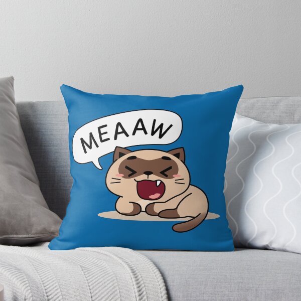 Item preview, MEAW! Meowing Yawning Cat designed and sold by Jandsgraphics.