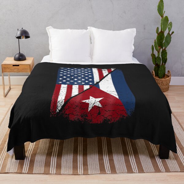 Artikelvorschau, Kuba amerikanische Flagge - kubanisches amerikanisches Geschenk entworfen und verkauft von JosefaWheeler.