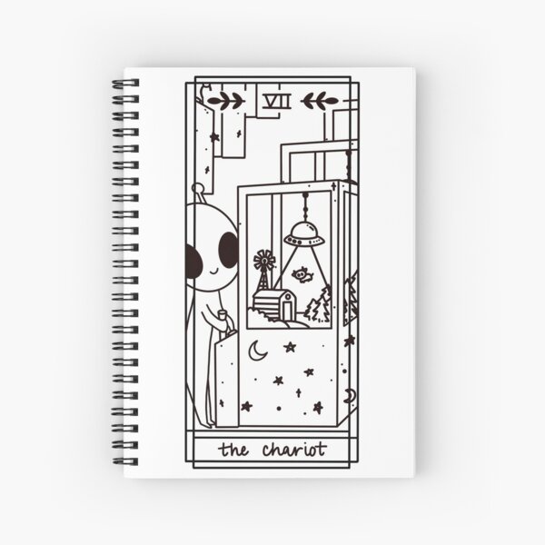 Item preview, Alien - The Chariot / Cryptid Cutie Tarot designed and sold by JulesStewart.