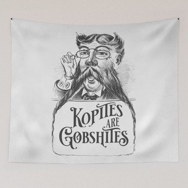 Item preview, Kopites Are Gobshites Vintage Illustration Man With Beard designed and sold by toffeesshop.