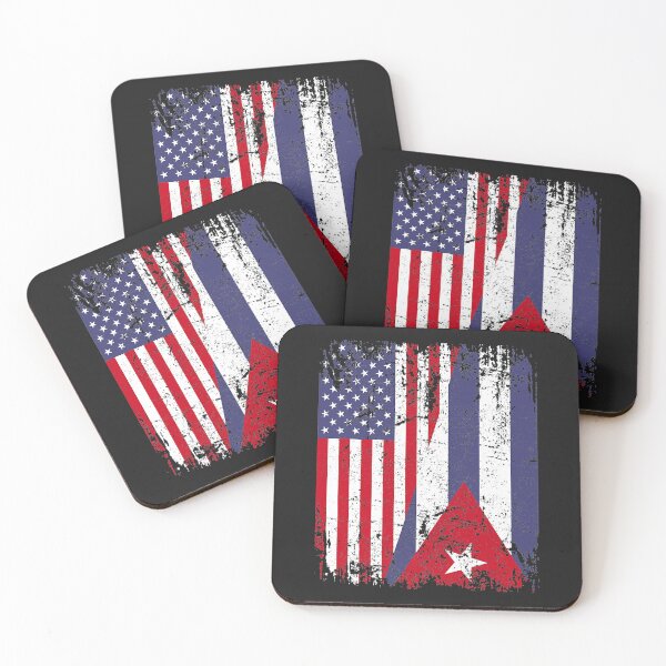 Item preview, RAÍCES CUBANAS Half American Flag BANDERA DE CUBA designed and sold by JosefaWheeler.