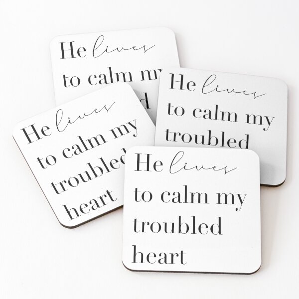Item preview, He lives to calm my troubled heart  designed and sold by Handdrawnbyzoe.