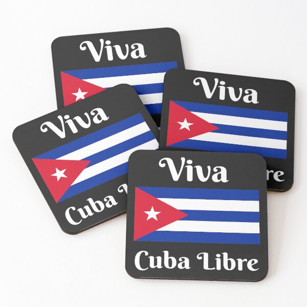 Aperçu de l'œuvre T-shirt Viva Cuba Libre, Liberté pour les Cubains, Cuba libre créée et vendue par JosefaWheeler.