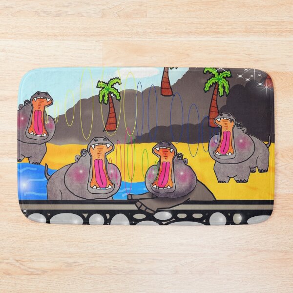 Item preview, Hippos Roaring designed and sold by Shirley cute art .