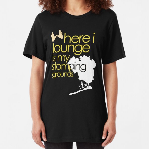 stomping grounds - queens Slim Fit T-Shirt