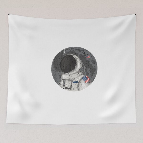 Item preview, Distressed Astronaut in American Flag  designed and sold by Space--X.