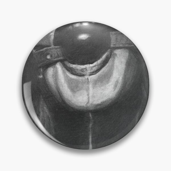 Item preview, BDSM BALLGAG FEMALE BONDAGE black pencil sketch designed and sold by 999shirts.