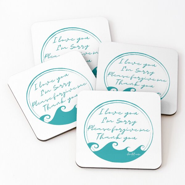 Item preview, ho'oponopono prayer ocean wave designed and sold by elevated-aura.