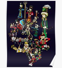 Renaissace Eastern Europe National Personifications Map Poster