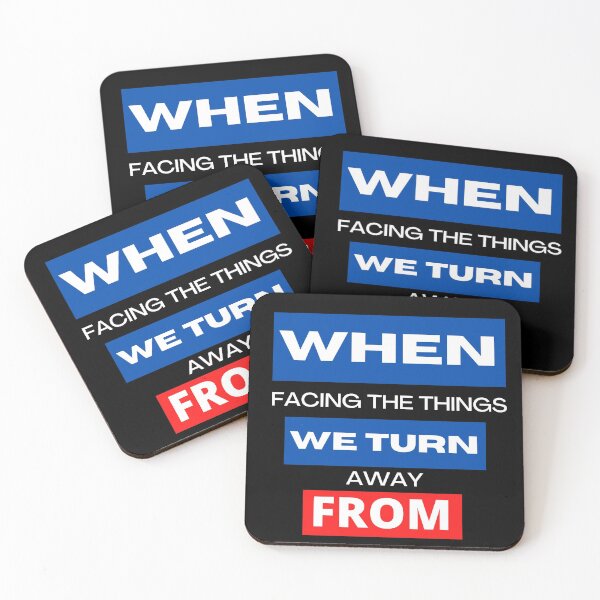 Item preview, When Facing The Things We Turn Away From Lyrics designed and sold by mirzadesign.