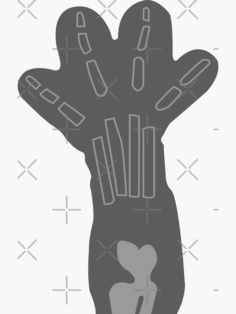 "Cute Cat Paw X ray" Sticker for Sale by Sthyouneed Redbubble