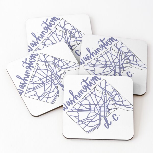 Item preview, Washington DC Map designed and sold by emmaeveprints.