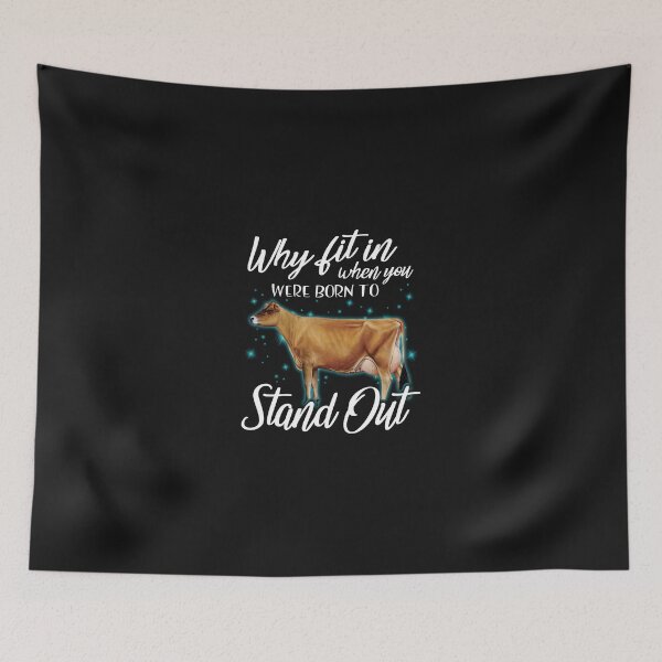 Item preview, Why fit in when you were born to stand out Jersey cattle funny shirt for men and women designed and sold by Titmit.