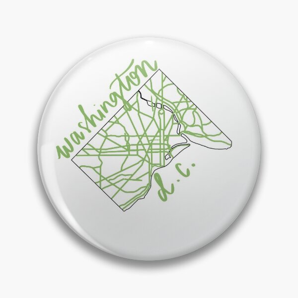 Item preview, Washington D.C. Map Green  designed and sold by emmaeveprints.
