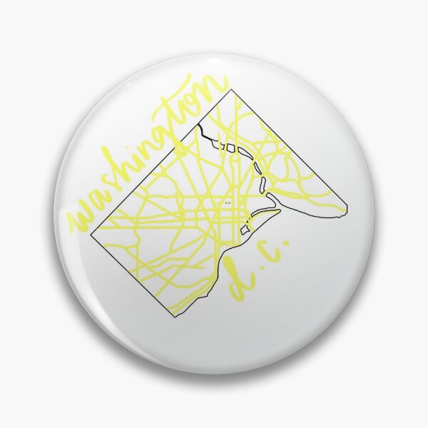 Item preview, Washington D.C. Map Yellow  designed and sold by emmaeveprints.