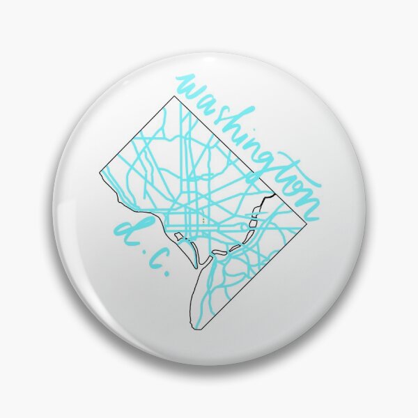 Item preview, Washington D.C. Map Blue designed and sold by emmaeveprints.