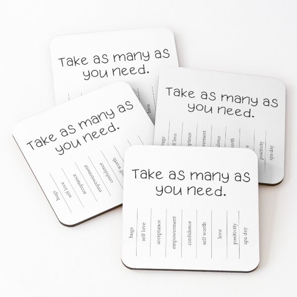 Item preview, take as many as you need self affirmation  designed and sold by fridayNightfunk.