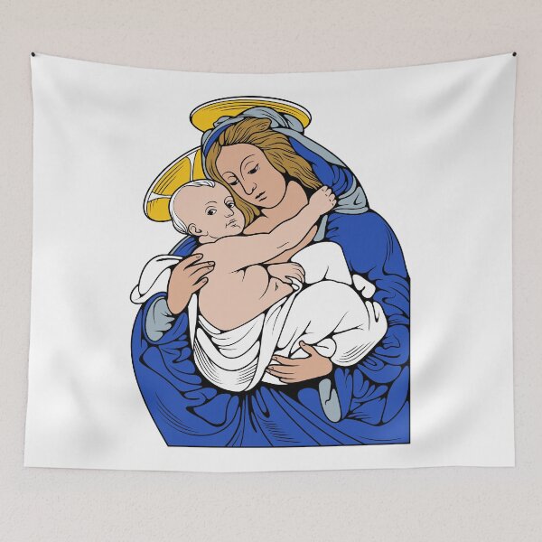 Item preview, Madonna and Child designed and sold by CatholicSaints.