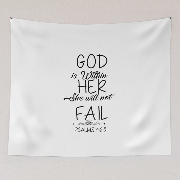 Item preview, God is within her she will not fail - Psalms 46:5 designed and sold by CharisCreatives.