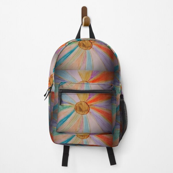 Item preview, Rainbow Sun Abstract designed and sold by QueenBubbleshop.