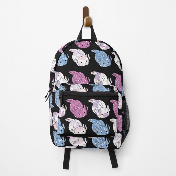 Item preview, Cute Kawaii Baby Chibi Axolotl in Blue Pink and Purple Pastel Patterns designed and sold by InkMemories.