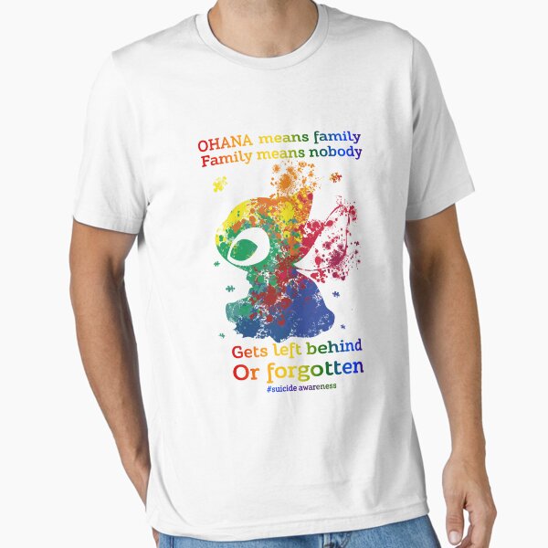Item preview, Stitch Watercolor Autism Awareness Ohana Means Family Means Nobody  designed and sold by KatiestoreDT.