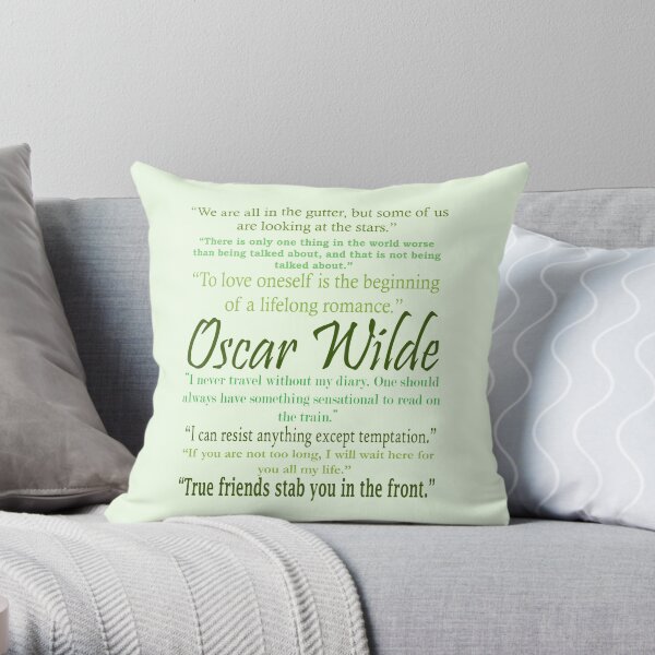 Oscar Wilde Quotes Throw Pillow