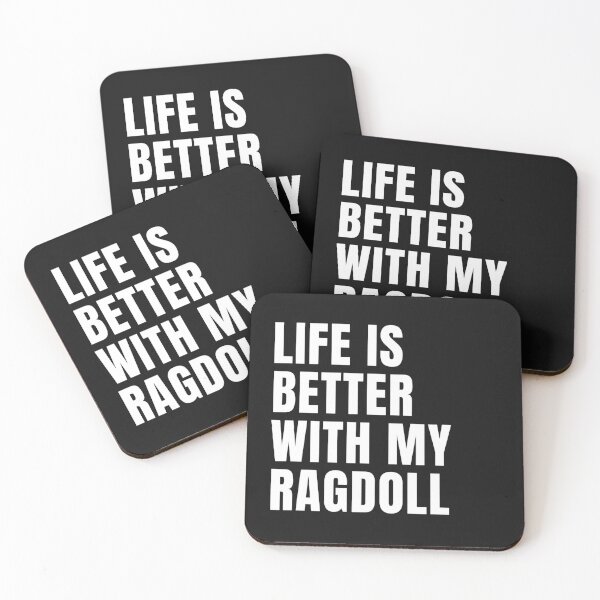 Ragdoll Cat Coasters Set of 4