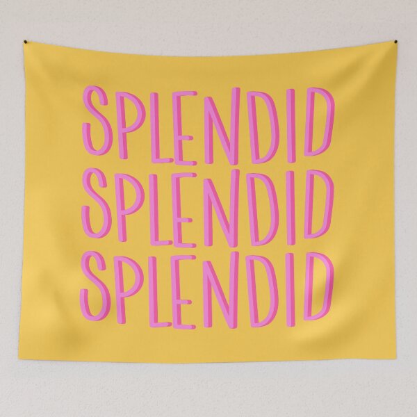 Item preview, Splendid Typography Illustrated Yellow Background designed and sold by Peekonet.