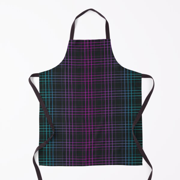 Item preview, Plaid purple black aqua pattern designed and sold by Cyber-Spider.