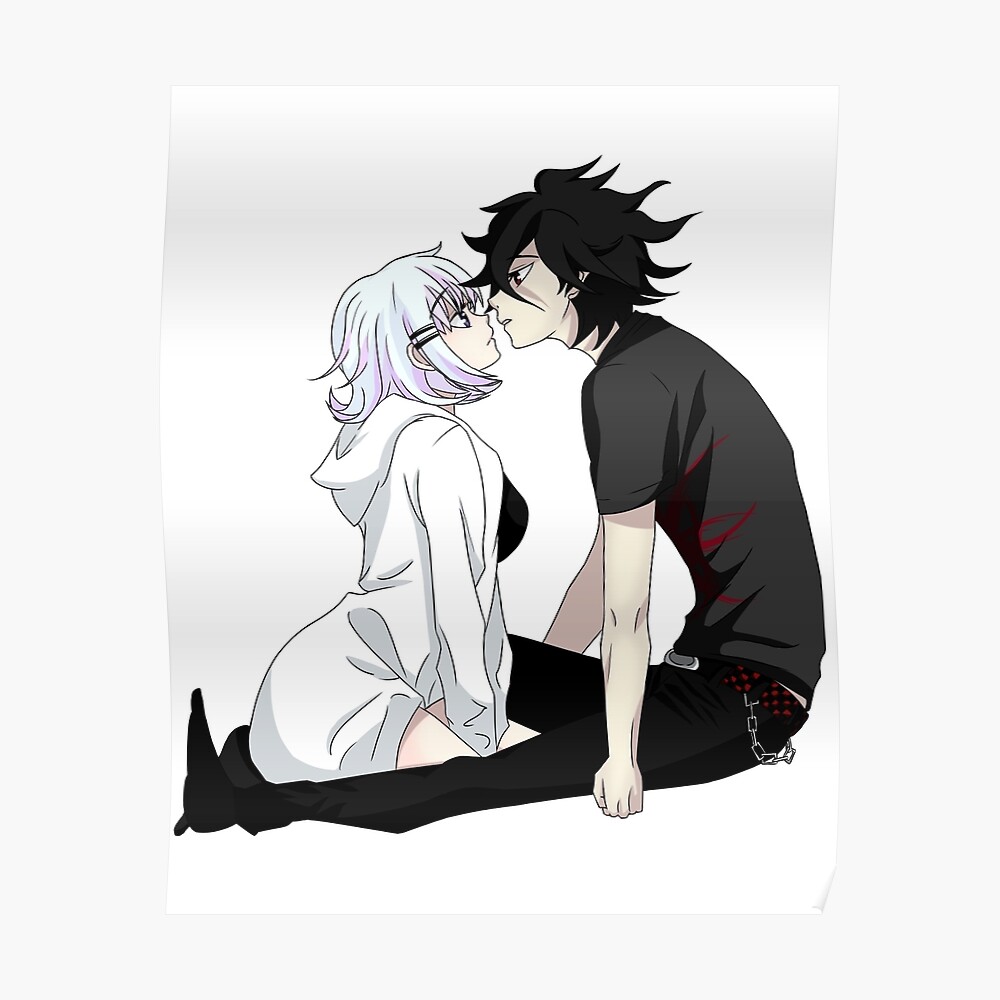 Anime Couple Art Print By Rosskennedyy Redbubble