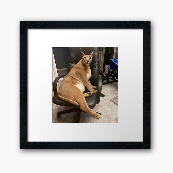 Big Floppa in a Chair Poster for Sale by kort p