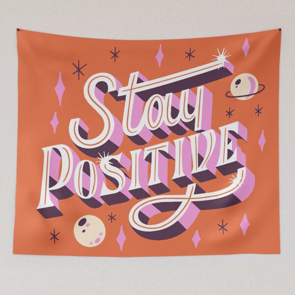 Item preview, Stay Positive Message with Shine Elements designed and sold by Peekonet.