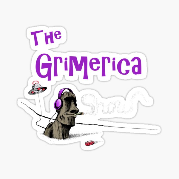 Classic Grimerica Logo (w/o background) Sticker