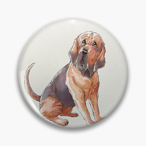 Item preview, Watercolor Bloodhound designed and sold by tiffatiel.