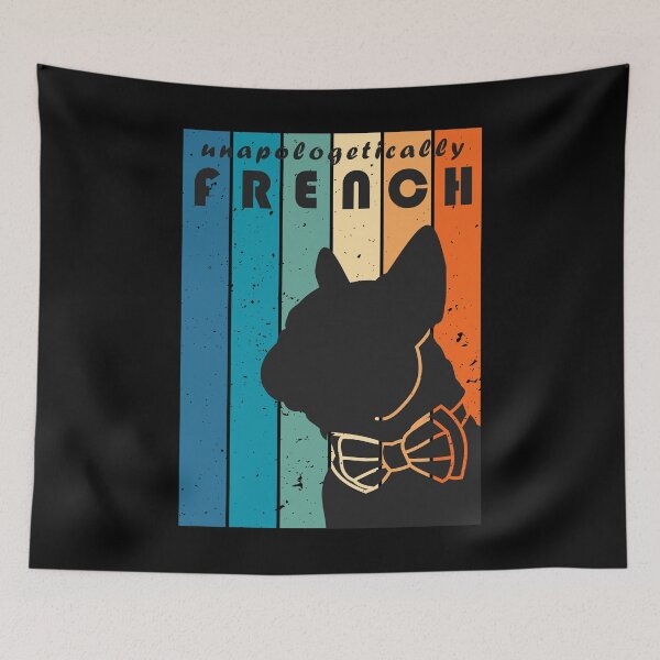 Item preview, French Bulldog - Retro - Unapologetically French designed and sold by FrenchiJunction.