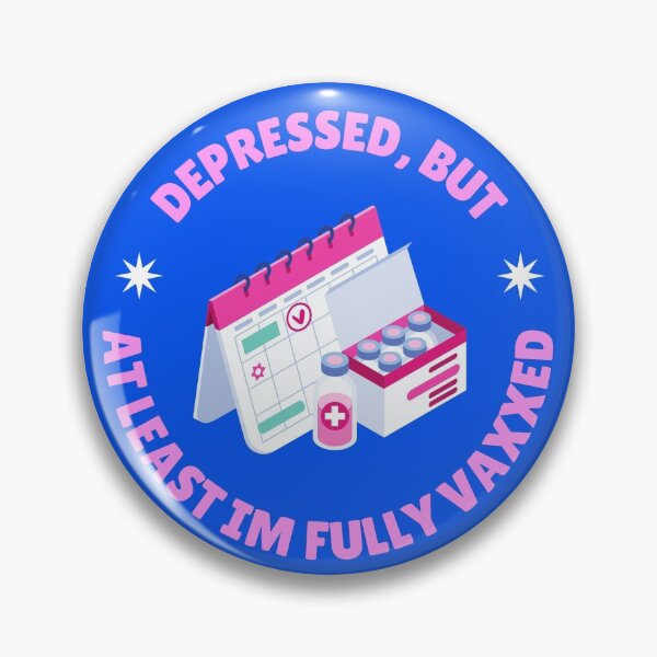 Item preview, depressed, but at least im fully vaxxed designed and sold by vlctorlam.
