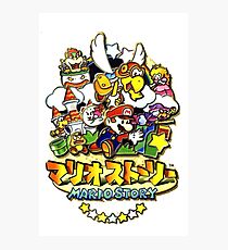 JP Paper Mario Box Art/ Mario Story マリオストーリー Box Art Photographic Print