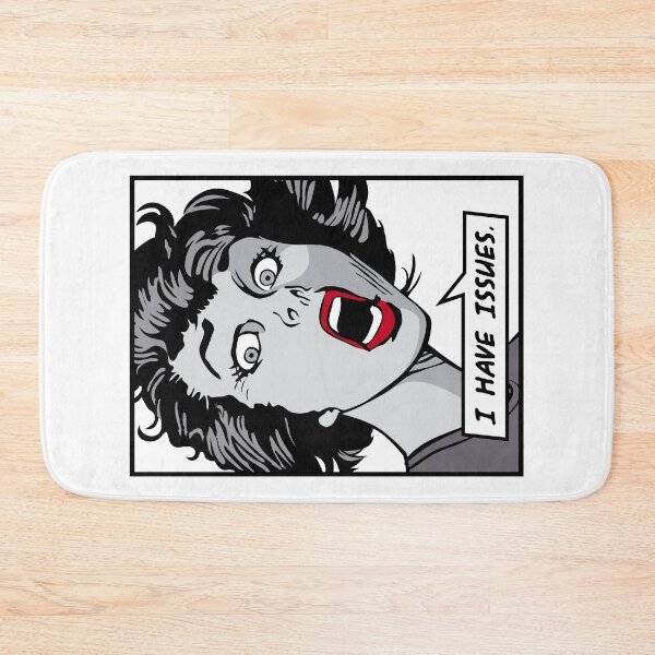 Item preview, I Have Issues Feminist Vintage Pop Art Girl Funny Quote designed and sold by GrandeDuc.