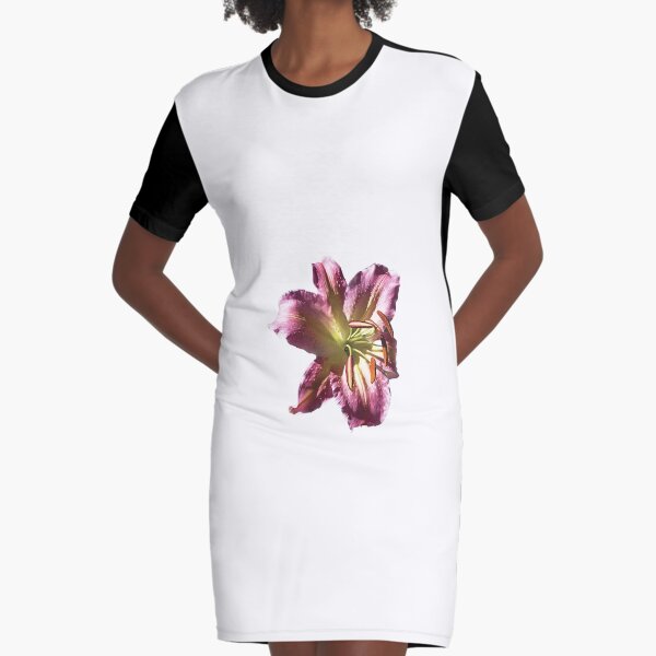 Colourful Lilium Flower. Print, T-shirts & much more. Graphic T-Shirt Dress