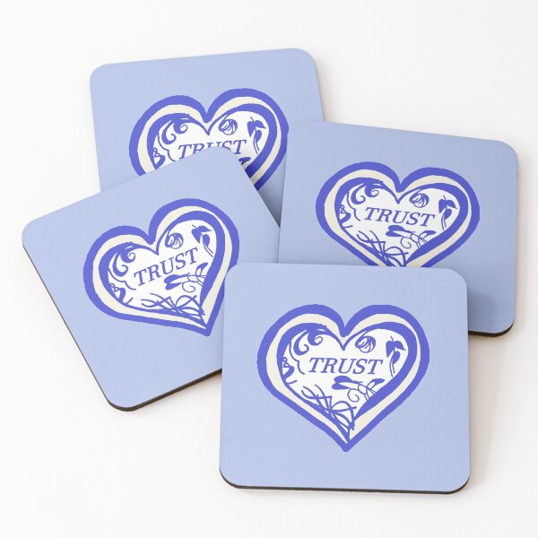 Item preview, Deep Blue Trust Heart designed and sold by MyArtMind.