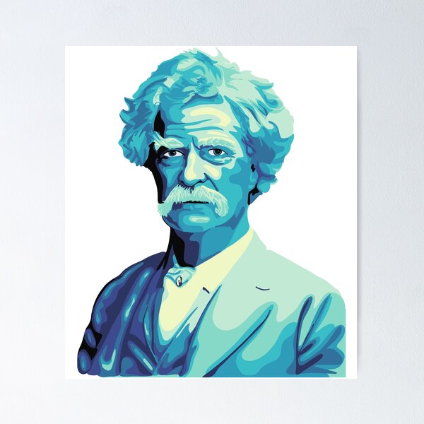 Artnwordz Mark Twain Profile Original Upcycled Atlas Sheet Pop Art Wal –  Whinycat