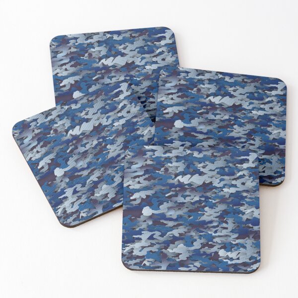Item preview, Marine Blue Camouflage designed and sold by GingerMS.