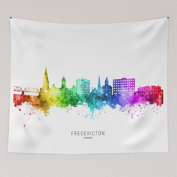 Item preview, Fredericton Canada Skyline designed and sold by ArtPrints.