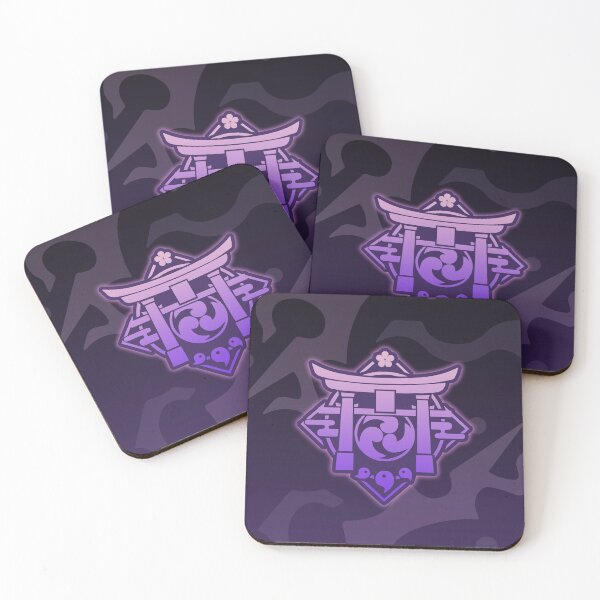 Item preview, Emblema de la región de Inazuma con relámpago violeta - Genshin Impact designed and sold by Zirxecs.