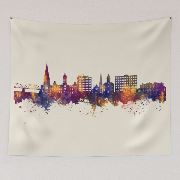 Item preview, Fredericton Canada Skyline designed and sold by ArtPrints.