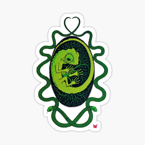 Chameleon Egg Sticker