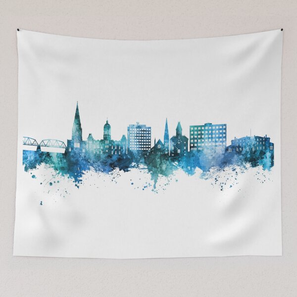 Item preview, Fredericton Canada Skyline designed and sold by ArtPrints.