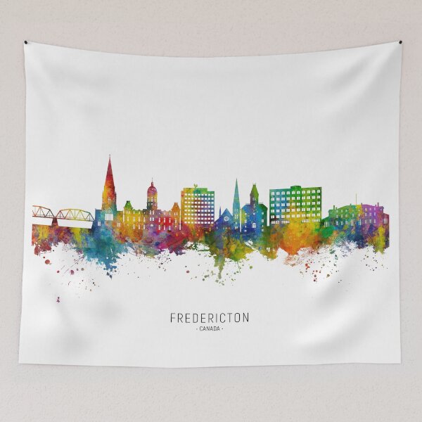Item preview, Fredericton Canada Skyline designed and sold by ArtPrints.